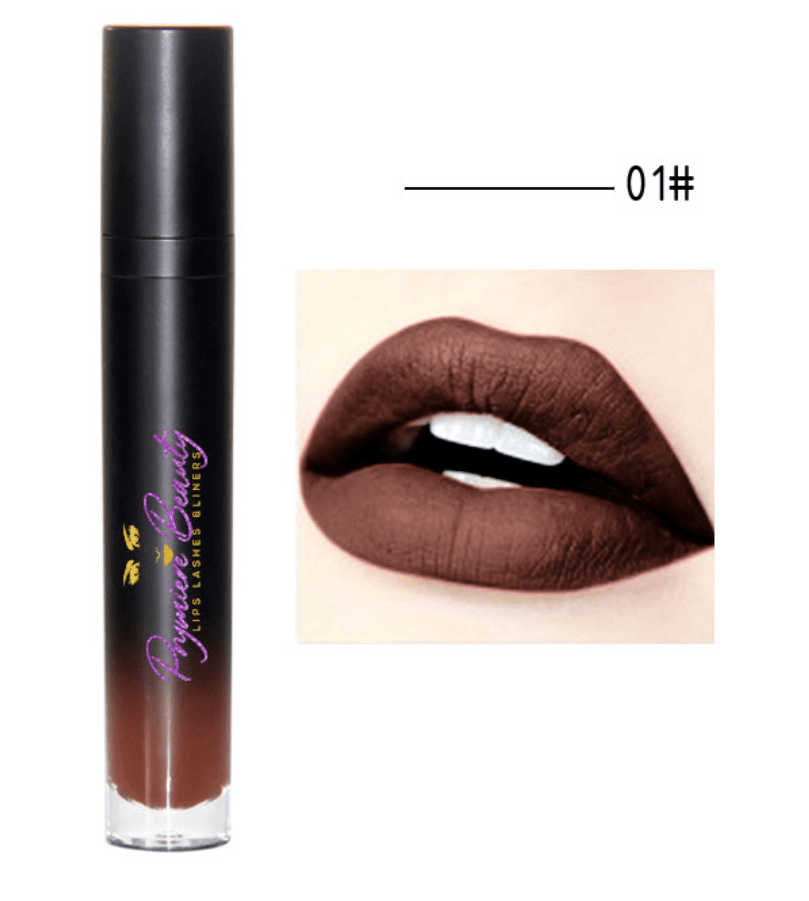 Chocolate liquid matte lipstick prymiere beauty 