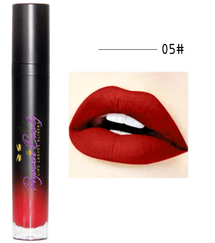 Crimson liquid matte lipstick prymiere beauty 
